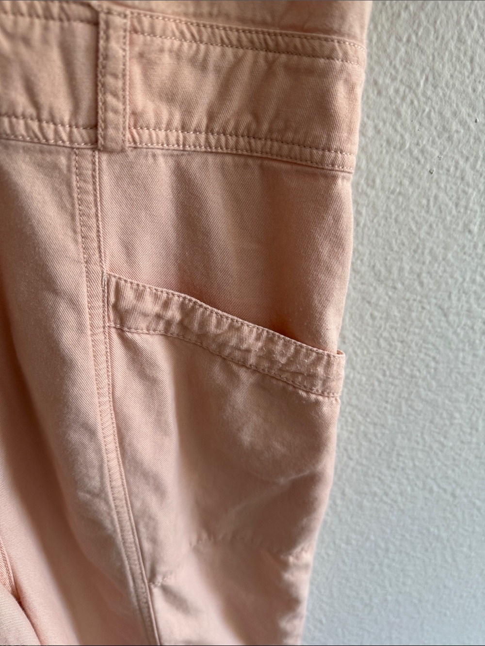 Madewell Peach Button-Front Jumpsuit - Picture 6 of 7